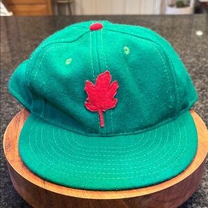Ebbets Field Flannels Green and Red Cap
